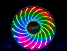 AKASA Vegas X7 RGB LED, 120mm Fläkt 120 x 120 x 25mm, 1200 RPM, 41,9 CFM, 23,2 dBA, 3pin fan, 4pin RGB