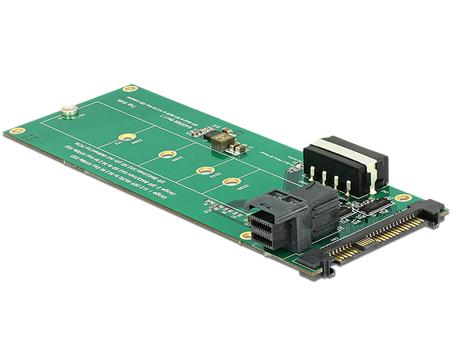 DELOCK Converter U.2 SFF-8639 / SFF-8643 NVMe > 1 x M.2 Key M Interfaceadapter (62945)