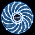 AKASA 12cm Vegas 15 White LED fan anti-vibe dampening pads,sleeve bear