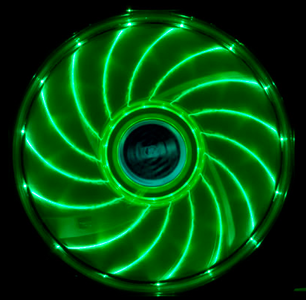 AKASA Vegas LED Lüfter, grün - 120mm (AK-FN091-GN)