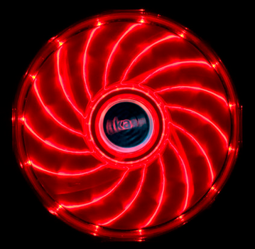 AKASA Vegas LED Lüfter, rot - 120mm (AK-FN091-RD)