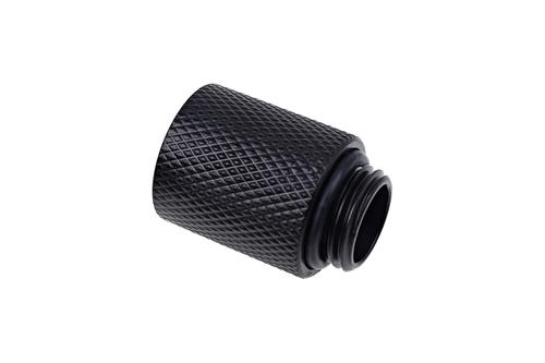 ALPHACOOL Eiszapfen Verlängerung 20mm bk | G1/4 AG auf G1/4 IG - Deep Black (17256)