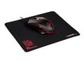 THERMALTAKE TT eSPORTS Talon X black Mouse with Mousepad gaming RGB 3200DPI optic sensor  for left and right Mousepad Dasher Mini