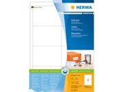 Herma Premium - Papir - matt - permanent selv-adhesiv - hvit - 97 x 67.7 mm 1600 etikett(er) (200 ark x 8) laminerte etiketter