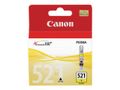 CANON n CLI-521 Y - 2936B001 - 1 x Yellow - Ink tank - For PIXMA iP3600,iP4700,MP540,MP550,MP560,MP620,MP630,MP640,MP980,MP990,MX860,MX870