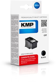 KMP C97 ink cartridge black compatible with Canon PG-545 XL (1562,4001)