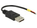 DELOCK USB 2.0 USB-kabel 10cm Sort