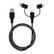 PURO Datakabel 3-i-1 Micro USB m.fl. For lading og synkronisering
