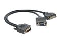 KRAMER ADC-DM/DF+GF | Male/Female Adapter | DVIâ€“I - DVIâ€“D & VGA | Max 1920x1200 | Black | 30cm