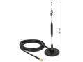 DELOCK LTE Antenna SMA plug 6 dBi fixed omnidirectional with magnetic