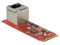 DELOCK 62949 Omvandlare M.2 Key A+E hane till 1 x RJ45 Gigabit LAN
