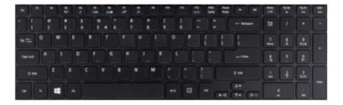 ACER Keyboard 104Ks Black Ger (NK.I1717.0GW)