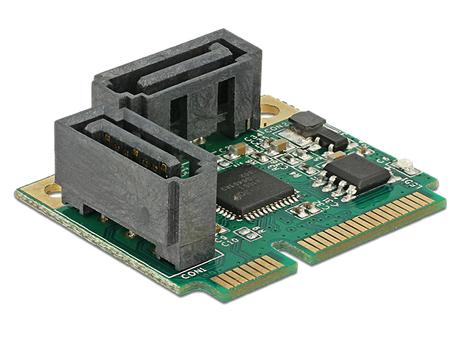 DELOCK 95260 Mini PCIe I/O PCIe half size 2 x SATA 6 Gb/s (95260)