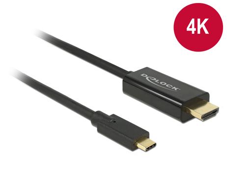 DELOCK 85259 Kabel USB Type-C hane till HDMI hane (DP Alt-läge) 4K 30 (85259)
