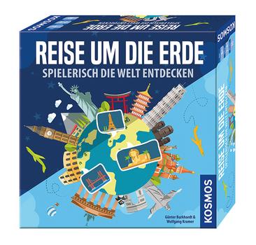 Kosmos Reise um die Erde, Brettspiel 2 - 4 Spieler 20 Minuten ab 8 Jahren (692773)
