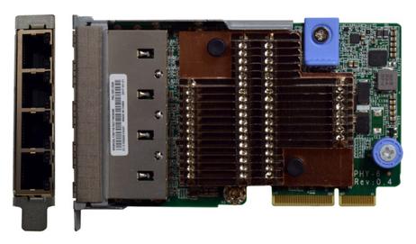 Lenovo ThinkSystem - nettverksadapter - LAN-on-motherboard (LOM) - 10 Gigabit SFP+ x 4 (7ZT7A00547)