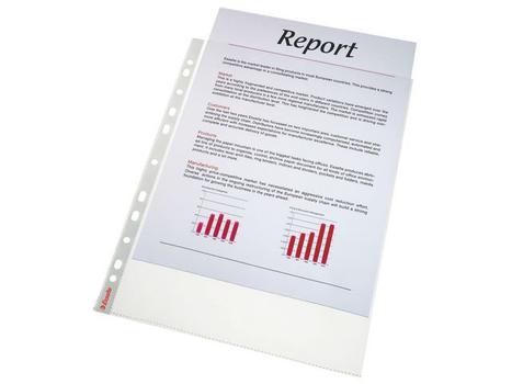 ESSELTE Pocket clear textured 75my A4 TO (100) (23763)