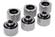 ALPHACOOL HT pipe connection 1/4" on 16mm chrome, 6-pack - 17384 (17384)