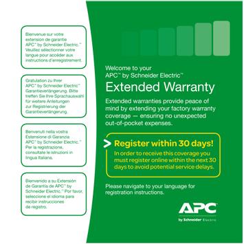 APC Extended Warranty Service Pack - utvidet serviceavtale - 3 år - innbringing (WBEXTWAR3YR-SP-01A)