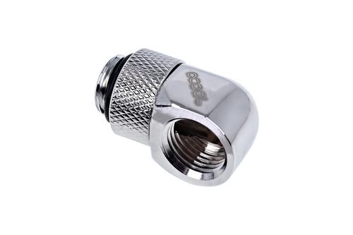 ALPHACOOL Eiszapfen 90° L-angle adapter short 1/4", chrome-plated - 17249 (17249)