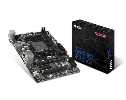 MSI MB AMD FM2+ A68HM-E33 V2 7721-206R (007721-206R)