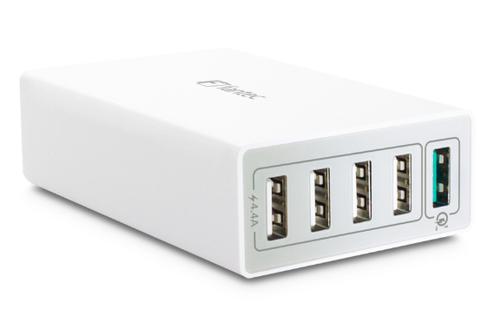 FANTEC QUICK CHARGE 3.0 40W 1X USB 3.0/ 4X USB 2.0 WHITE ACCS (1954)