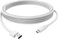 VISION 1m White USB-C to USB-3.0A Cable