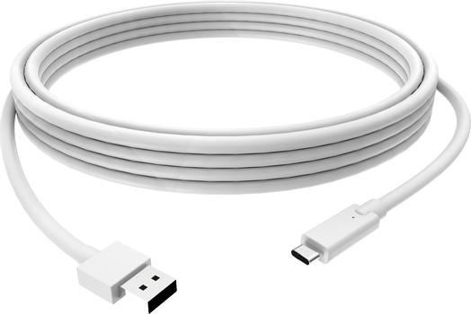 VISION 1m White USB-C to USB-3.0A Cable (TC 1MUSBCA)