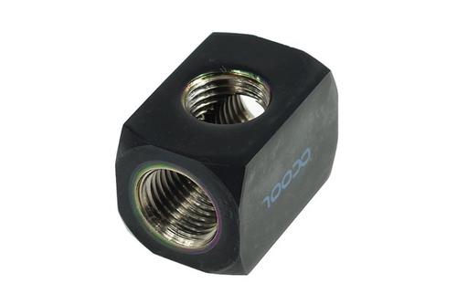 ALPHACOOL HF Anschlusster. TEE T-St.G1/4 | Deep Black (17030)