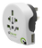 Q2Power jordad reseadapter, hela världen till Australien/ Kina, 1xUSB, vit