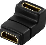 Delock HDMI-adapter - HDMI (hunn) til HDMI (hunn) - høyrevinklet kontakt