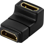 DELOCK HDMI-adapteri, 19-pin n-n, kulma, kullatut liitokset