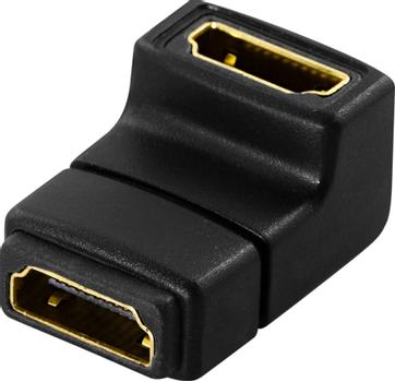 DELOCK HDMI-adapter,  19-pin hona till hona, vinklad (65075)