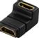 DELOCK HDMI-adapter,  19-pin hona till hona, vinklad