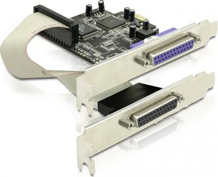 DELOCK PCI-Express x1 kortti, rinnakkais,  2xDB25n (89125)
