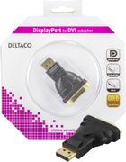 DELTACO Video Adapter - DisplayPort (male) to DVI-I (female) - 1080p support