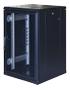 TOTEN G3, 19" floor cabinet, 18U, 600x600, glass front door, black