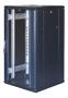 TOTEN G6, 19" floor cabinet, 22U, 600x600, glass front door, black