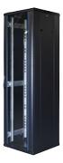 TOTEN G6, 19" lattiakaappi, 42U, 600x600, lasiovi ed., perfor. takaovi