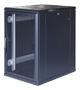 TOTEN G3, 19" floor cabinet, 18U, 600x800, glass front door, black