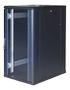 TOTEN G9, 19" floor cabinet, 22U, 600x800, glass front door, black