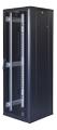 TOTEN G3, 19" golvskåp, 37U, 600x600, perforerad fram/bakdörr, svart