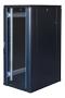 TOTEN G9, 19" floor cabinet, 27U, 600x800, glass front door, black