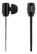 STREETZ stereo headset, in-ear, mic with volume, dual drivers, black