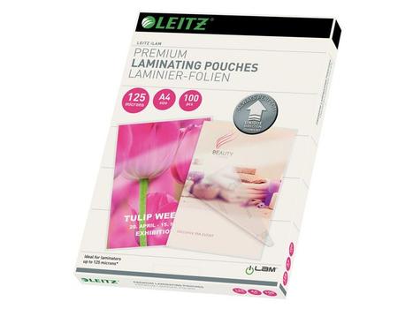 LEITZ iLAM Premium Laminating Pouches A4 125 Microns (Pack 100) 74810000 (74810000)