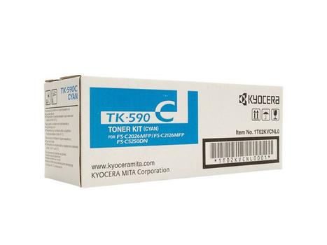 KYOCERA Cyan Toner Kit (TK-590C) (1T02KVCNL0)