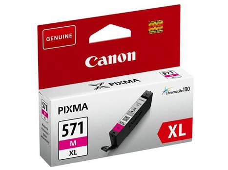 CANON n CLI-571M XL - 11 ml - High Yield - magenta - original - ink tank - for PIXMA TS5051, TS5053, TS5055, TS6050, TS6051, TS6052, TS8051, TS8052, TS9050, TS9055 (0333C001)
