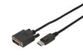 DIGITUS DisplayPortKabel DPort -> DVI(24+1) St/St  2.0m 1.1a