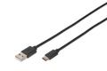 DIGITUS USB Anschlusskabel Type C-A St/St 1,0m