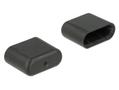 DELOCK Dust Cover for USB Type-Câ?¢ male 10 pieces black